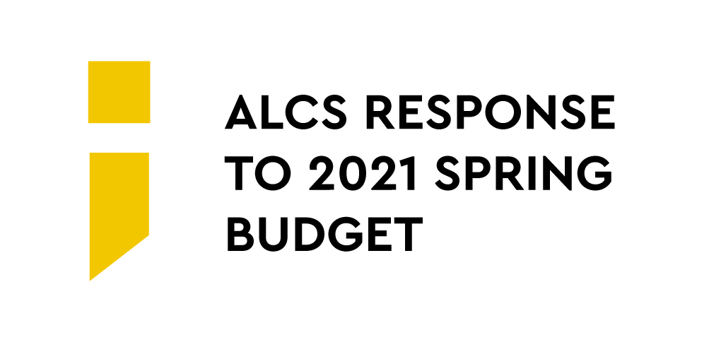 Article cover image: ALCS response to 2021 Spring Budget