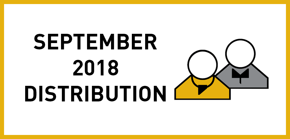 Article cover image: SEPTEMBER 2018 DISTRIBUTION