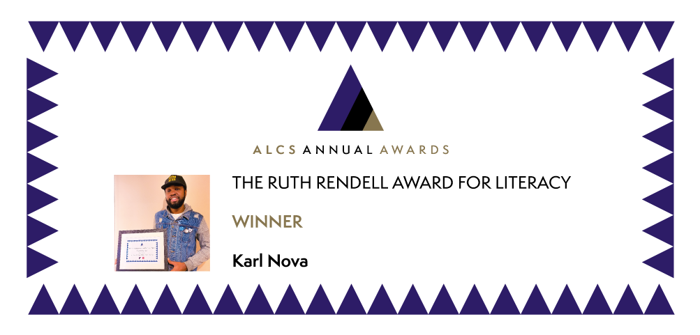 Article cover image: Karl Nova wins Ruth Rendell Award 2020 for outstanding contribution to literacy