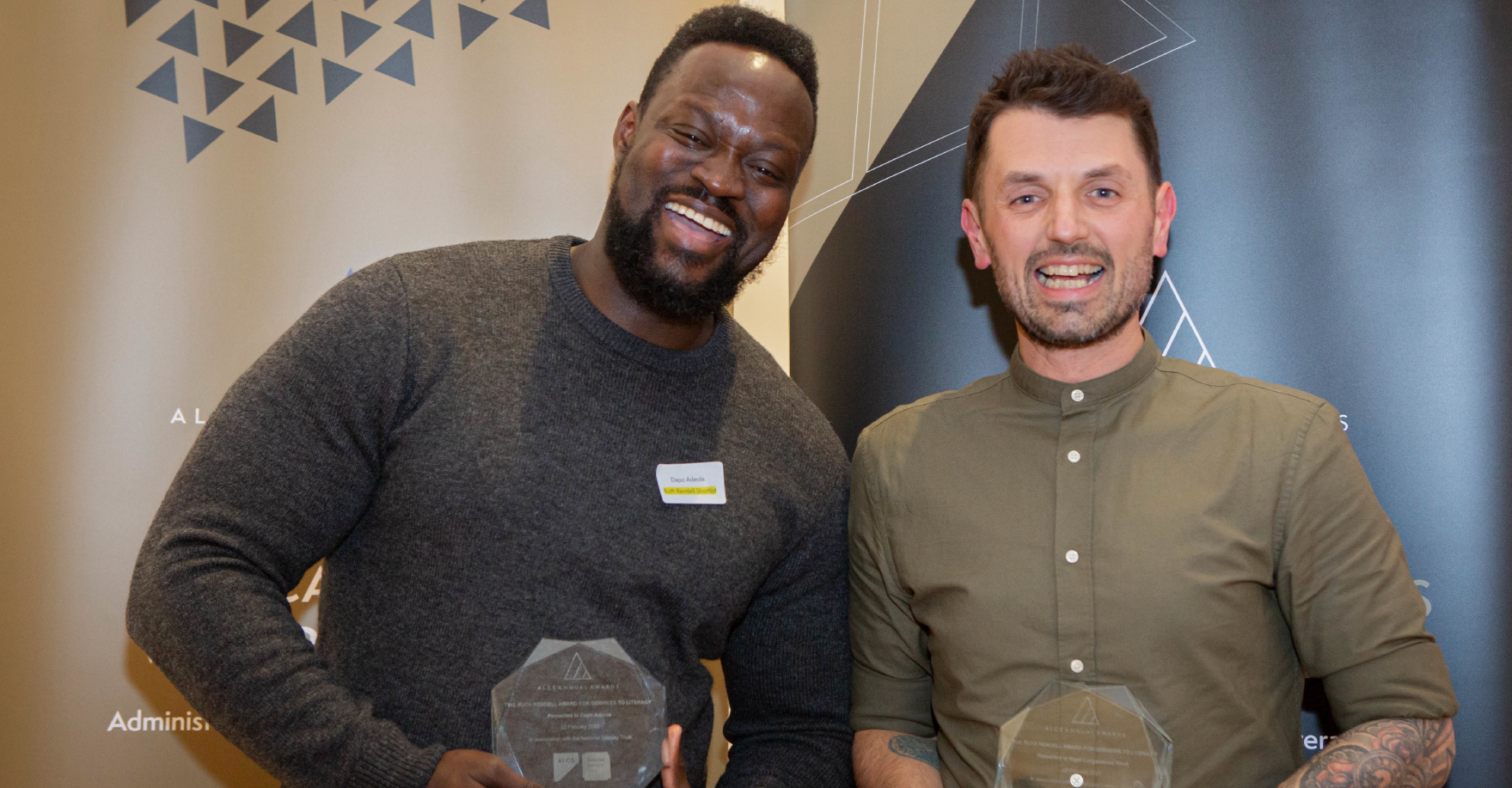 ALCS | Dapo Adeola and Nigel Lungenmuss-Ward win Ruth Rendell Award 2023