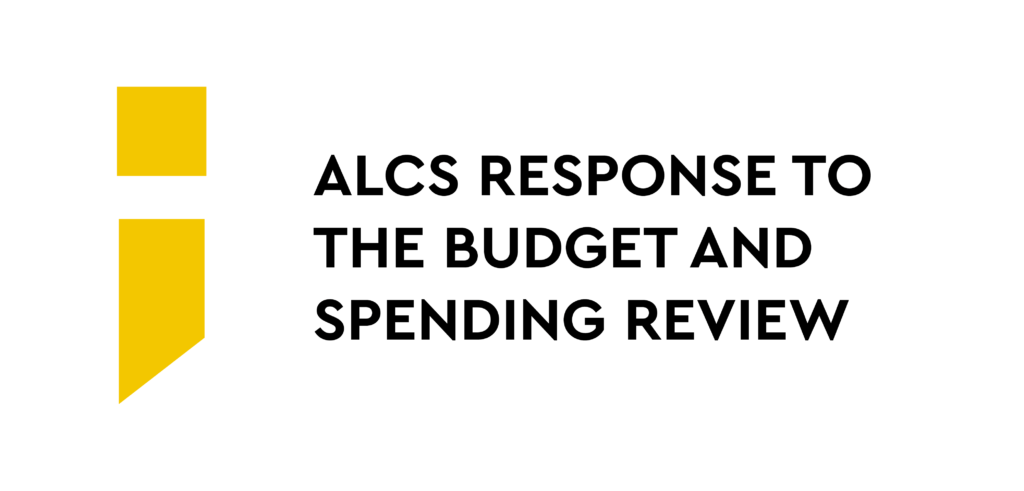 Article cover image: ALCS response to autumn budget and spending review