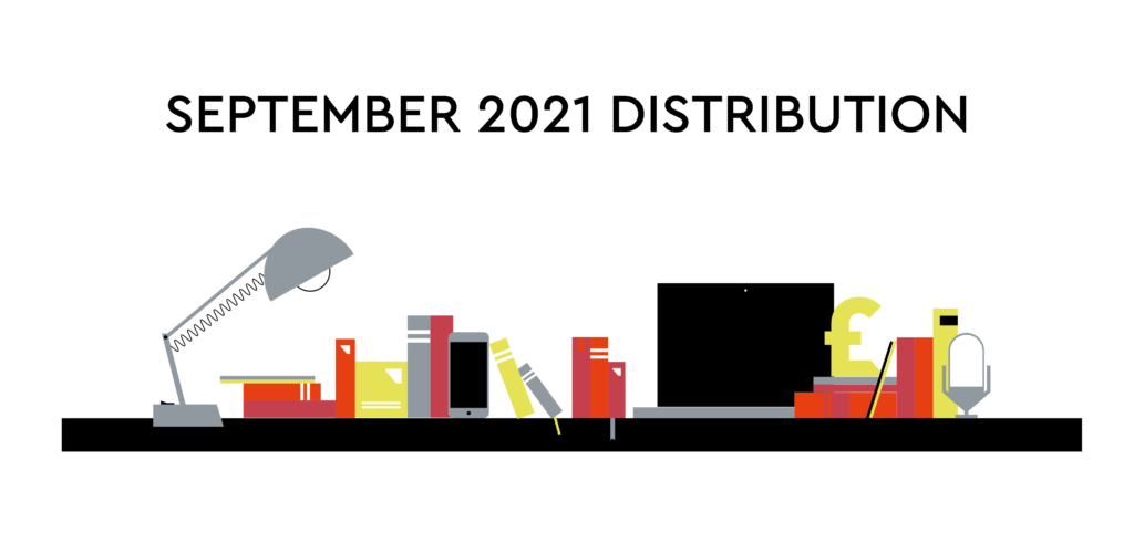 Article cover image: September distribution 2021: Top 3 sources of income, plus more facts & figures