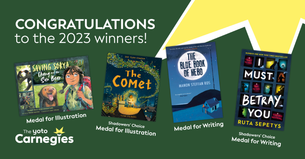 Article cover image: Winners from the Yoto Carnegies 2023