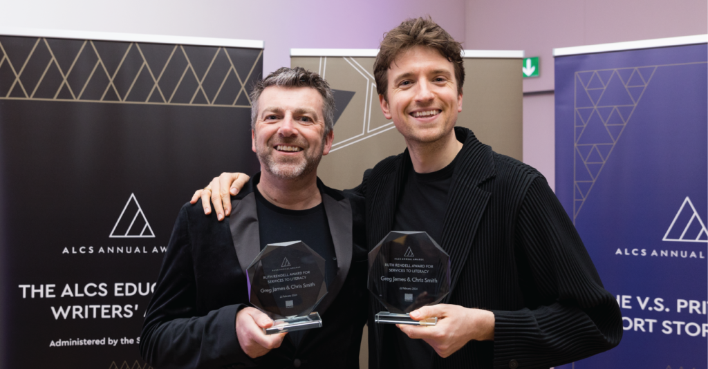 Article cover image: Greg James and Chris Smith win Ruth Rendell Award 2024