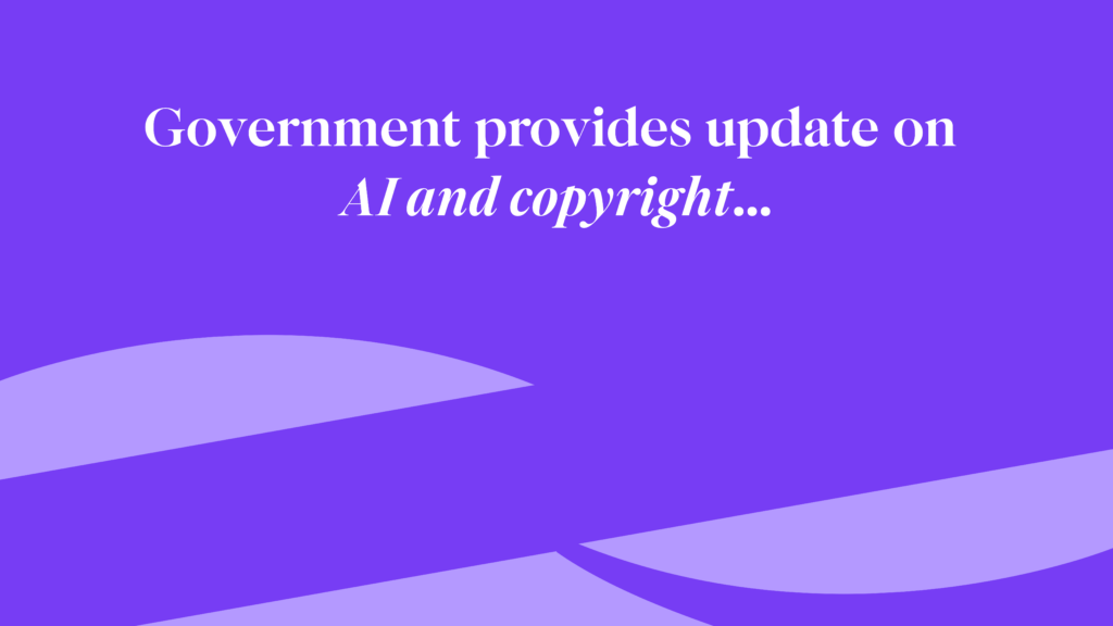 Article cover image: Our response to Government statement on AI and copyright progress